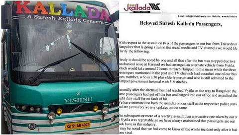 ഖേദം പ്രകടിപ്പിച്ച് കല്ലട; ജീവനക്കാരെ യാത്രക്കാർ ആക്രമിച്ചെന്നും ആരോപണം 