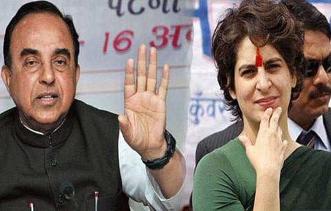 ഹിന്ദിയില്‍ തോറ്റ ആളാണ് പ്രിയങ്ക, മോദിയെ കുറ്റം പറയാന്‍ യോഗ്യതയില്ലെന്ന് സുബ്രഹ്മണ്യന്‍ സ്വാമി 