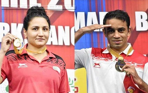 ഇടിക്കൂട്ടിൽ ഇന്ത്യൻ കരുത്ത്; ഏഷ്യൻ ബോക്സിങിൽ സ്വർണവുമായി അമിതും പൂജയും