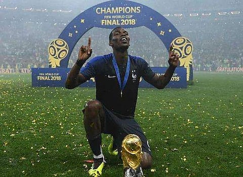 പോഗ്ബയുടെ ജേഴ്‌സി ലേലത്തില്‍ വെച്ചിട്ടും വാങ്ങാന്‍ ആളില്ല; ലോകകപ്പില്‍ അണിഞ്ഞ ബൂട്ട്‌സിനും വന്‍ തുകയില്ല