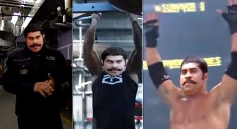 ഹോ ! നമിച്ചു ; റസ്ലിങ് റിങ്ങിലിറങ്ങി ദശമൂലം ദാമൂ, അഭിനന്ദിച്ച് സുരാജ് (വിഡിയോ)