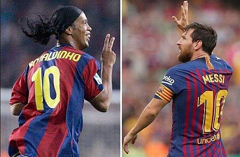 'പെലെയും മറഡോണയും ഉള്‍പ്പെടെ പലരുമുണ്ട്'; മെസിയെ എക്കാലത്തേയും മികച്ച താരമായി അംഗീകരിക്കാതെ റൊണാള്‍ഡിഞ്ഞോ