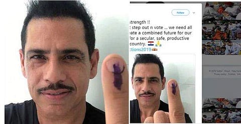 വാദ്രയുടെ ട്വീറ്റില്‍ പതാക മാറി ; ചേര്‍ത്തത് പരാഗ്വെയുടെ ദേശീയ പതാക ; പരിഹാസം, തിരുത്ത്‌