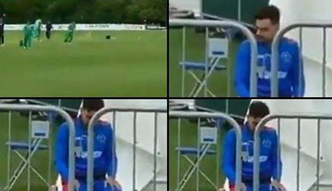 കളി തുടങ്ങാന്‍ മിനിറ്റുകള്‍ മാത്രം, അപ്പോഴും നിസ്‌കരിക്കാന്‍ സമയം കണ്ടെത്തി റാഷിദ് ഖാന്‍