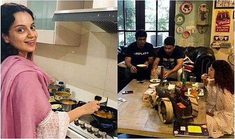 മോദിജിയുടെ വിജയം ആഘോഷമാക്കി കങ്കണ; വിജയാവേശത്തില്‍ പാചകം, ചിത്രങ്ങള്‍ 