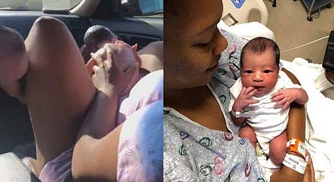 നാലാമത്തെ പ്രസവം കാറില്‍; ദൃശ്യങ്ങള്‍ ചിത്രീകരിച്ചത് മൂത്തമകന്‍, വൈറല്‍