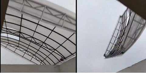 പറന്ന് പറന്ന് ഹോസ്റ്റല്‍ മേല്‍ക്കൂര ; ചുഴലിക്കാറ്റില്‍ എയിംസിന് കനത്ത നാശം ; രോഗികള്‍ സുരക്ഷിതരെന്ന് ആരോഗ്യവകുപ്പ് (വീഡിയോ)