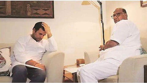 എന്‍സിപി കോണ്‍ഗ്രസില്‍ ലയിക്കുന്നു?; പവാറുമായി ചര്‍ച്ച നടത്തി രാഹുല്‍, തള്ളാതെയും കൊള്ളാതെയും നേതാക്കള്‍