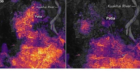 ഫോനി എത്തിയത് ഭുവനേശ്വറിനെ ഇരുട്ടിലാഴ്ത്തി ; ചിത്രങ്ങള്‍ പുറത്ത് വിട്ട് നാസ