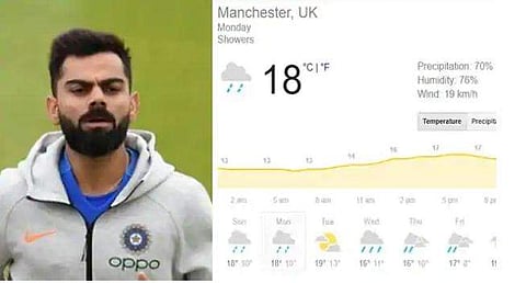 മഴയുടെ കളി ഇന്ന് എങ്ങനെയാവും? മാഞ്ചസ്റ്ററിലെ കാലാവസ്ഥാ റിപ്പോര്‍ട്ട്‌