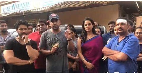 ഷൂട്ടിംഗിനിടെ നടിയെ കയ്യേറ്റം ചെയ്യാന്‍ ശ്രമം; തടഞ്ഞ ക്യാമറാമാന് പരുക്കേറ്റു; ഗുണ്ടാ ആക്രമണം