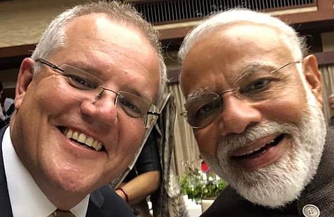 ''ഈ മോദി എത്ര നല്ലവനാണ്'' ;  സെല്‍ഫി പങ്കുവച്ച് ഓസ്‌ട്രേലിയന്‍ പ്രധാനമന്ത്രി