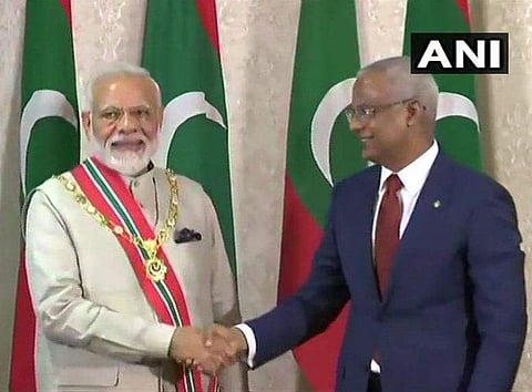 പ്രധാനമന്ത്രി നരേന്ദ്രമോദിക്ക് മാലിദ്വീപിന്റെ ആദരം; റൂള്‍ ഓഫ് നിഷാന്‍ ഇസുദ്ദീന്‍ പുരസ്‌കാരം സമ്മാനിച്ചു