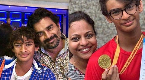 മകന് മൂന്ന് സ്വര്‍ണവും ഒരു വെള്ളിയും; അഭിമാനത്തോടെ മാധവന്‍; വീഡിയോ