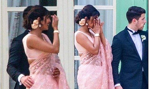 നിക്കിന്റെ സഹോദരന്റെ വിവാഹം സാരി ഉടുത്തും ഫോട്ടോ എടുത്തും ആഘോഷമാക്കി; ഒടുവില്‍ കണ്ണുനിറഞ്ഞ് പ്രിയങ്ക, ചിത്രങ്ങള്‍