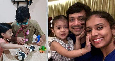 ഡോക്ടേഴ്‌സ് ദിനത്തില്‍ അച്ഛനെ മൃഗഡോക്ടറാക്കി സായു: സിതാരയുടെ മകളുടെ ചിത്രങ്ങള്‍ കാണാം