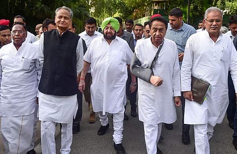 രാഹുല്‍ ഗാന്ധിയുമായുള്ള കൂടിക്കാഴ്ചയ്ക്കു ശേഷം മടങ്ങുന്ന കോണ്‍ഗ്രസ് മുഖ്യമന്ത്രിമാര്‍ -പിടിഐ