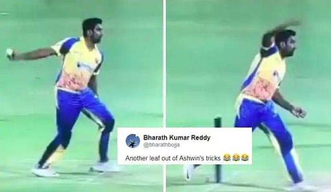 വിചിത്രമായ ബൗളിങ് ആക്ഷനുമായി ആര്‍ അശ്വിന്‍, ഇത് എന്ത് എറിയലാണെന്ന് ആരാധകര്‍