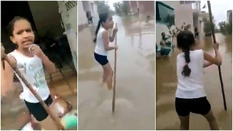 'അതിവേഗമാണ് വീട്ടിലേക്ക് വെള്ളം ഒഴുകിയെത്തുന്നത്'; കുരുക്ഷേത്രയില്‍ നിന്ന് ഒരു കുരുന്നു 'റിപ്പോര്‍ട്ടര്‍'; മനം കവര്‍ന്ന് കൊച്ചുമിടുക്കി