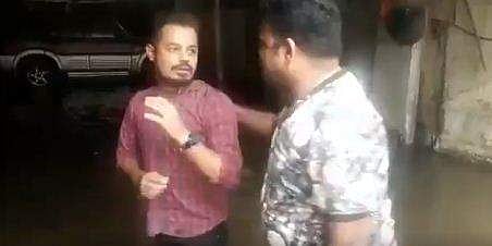 പാര്‍ക്കിങ് ഏരിയയിലെ വെള്ളക്കെട്ട് മാറ്റിയില്ല: കോര്‍പറേഷന്‍ ജീവനക്കാരനെ ആള്‍ക്കൂട്ടം മര്‍ദിച്ചു, വീഡിയോ