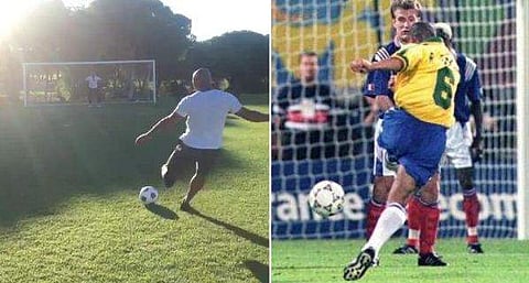 ആ വിസ്മയ ഫ്രീ കിക്ക് വീണ്ടും; 22 വര്‍ഷത്തെ ഇടവേളയ്ക്ക് ശേഷം കാല്‍ക്കരുത്ത് തെളിയിച്ച് കാര്‍ലോസ് (വീഡിയോ)