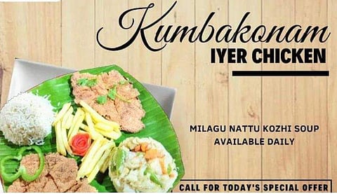 ഇന്നത്തെ സ്‌പെഷ്യല്‍ 'അയ്യര്‍ ചിക്കന്‍' ; പുലിവാലു പിടിച്ച് ഹോട്ടലുടമ, പ്രതിഷേധം