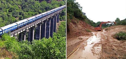 കൊങ്കണ്‍ പാതയിലെ ഗതാഗത നിയന്ത്രണം ഇന്നും തുടരും; കേരളത്തിലേക്കുള്ള ട്രെയിനുകള്‍ വഴിതിരിച്ചുവിട്ടു