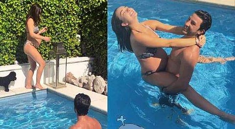 നിറവയറില്‍ എമിയെ എടുത്ത് പൊക്കി ജോര്‍ജ്, ഇത് 35ാം ആഴ്ച; ചിത്രങ്ങള്‍ വൈറല്‍