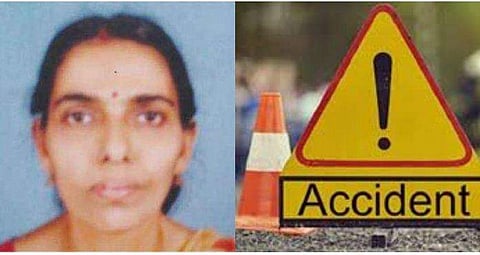 മകനോടൊപ്പം ബൈക്കില്‍ സഞ്ചരിക്കവെ ബസ്സിന്റെ അടിയിലേക്ക് വീണു ; വീട്ടമ്മയ്ക്ക് ദാരുണാന്ത്യം