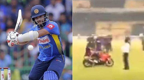 ബംഗ്ലാദേശിനെതിരായ പരമ്പര ജയം ആഘോഷം; ബൈക്കില്‍ നിന്ന് വീണ് ലങ്കന്‍ താരങ്ങള്‍