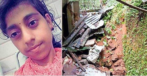 രാഖിയെ മറവുചെയ്ത കുഴിയില്‍ വെള്ളം നിറഞ്ഞു ; സമീപവീട്ടിലേക്ക് മണ്ണിടിഞ്ഞുവീണു, നാശനഷ്ടം