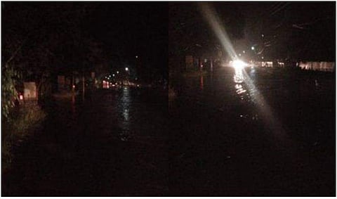 മൂ​വാ​റ്റു​പു​ഴ​യാ​ർ ക​ര​ക​വി​ഞ്ഞു; വെ​ള്ളത്തിൽ മുങ്ങി വൈ​ക്കം- ത​ല​യോ​ല​പ്പ​റ​മ്പ് റോഡ്  