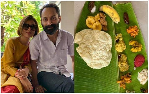 ഓണം ആഘോഷിച്ച് നസ്രിയയും ഫഹദും; ചിത്രങ്ങള്‍ കാണാം 