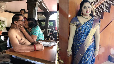 ജഗതിക്ക് ശോഭയുടെ സ്‌നേഹ ചുംബനം; 39-ാം വിവാഹ വാര്‍ഷികം; അറിയാതെ ചിത്രം പകര്‍ത്തി മകള്‍, ആശംസ പ്രവാഹം