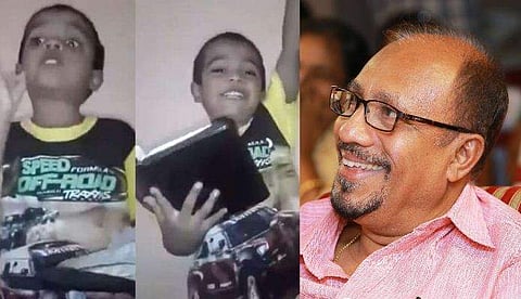ബൈബിള്‍ വായിക്കുന്ന ഈ കൊച്ചുമിടുക്കന്‍ എവിടെയാണ്; ഫേസ്ബുക്ക് പോസ്റ്റിട്ട് ഭദ്രന്‍