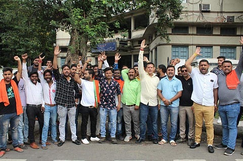 സംഭവത്തിന് പ്രതിഷേധിച്ച് ഹിന്ദു സംഘടനകള്‍ നടത്തിയ പ്രകടനം