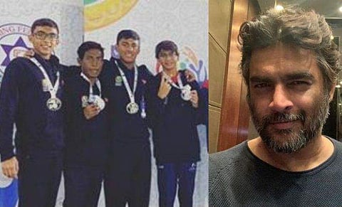 അച്ഛന്‍ മാത്രമല്ല മകനും താരമാണ്, ഇന്ത്യയ്ക്കായി വെള്ളി നേടി മാധവന്റെ മകന്‍; ചിത്രങ്ങള്‍ 
