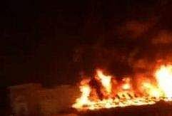 ഷാര്‍ജ തുറമുഖത്ത് കപ്പലിന് തീപിടിച്ചു; തീയണക്കാനുള്ള ശ്രമങ്ങള്‍ തുടരുന്നു