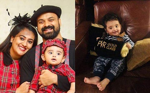 ഇസുക്കുട്ടന്റെ ആദ്യ സിനിമാ കാഴ്ച; അപ്പയുടെ 'അഞ്ചാം പാതിര' കണ്ടിരിക്കുന്ന സ്പെഷൽ മൊമന്റ് 