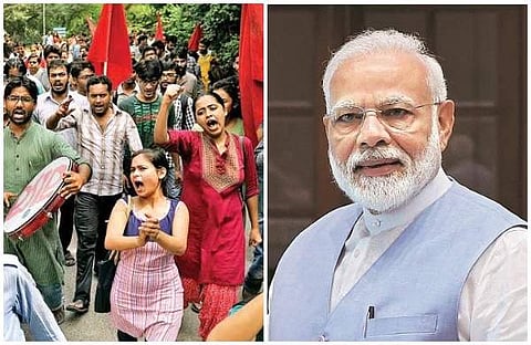 ക്യാമ്പസുകളില്‍ ഇടത് അരാജകത്വം; സമരങ്ങള്‍ പതിവ്, വിദ്യാര്‍ത്ഥികള്‍ വഴിതെറ്റുന്നു: പ്രധാനമന്ത്രിക്ക് 200 വിദ്യാഭ്യാസ വിദഗ്ധരുടെ കത്ത്