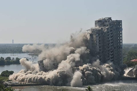 'ഭൂമി കുലുങ്ങി'; പ്ലാന്‍ ചെയ്തതുപൊലെ അപകടരഹിതമായി സ്‌ഫോടനം നടന്നെന്ന് എം സ്വരാജ്