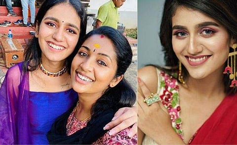 'ഒരുത്തി'യെ കാണാന്‍ എത്തിയ ക്യൂട്ടി; പ്രിയ വാര്യര്‍ക്കൊപ്പമുള്ള  ചിത്രം പങ്കുവെച്ച് നവ്യ നായര്‍