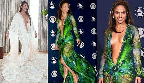 പ്രിയങ്കയുടെ ഗൗണ്‍ കോപ്പിയടിയോ? ഇത് 20 വർഷം മുൻപ് ജെന്നിഫര്‍ ലോപസ് ധരിച്ചത്!