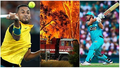 സിക്‌സടിച്ചാല്‍ പണം, ഓരോ എയ്‌സിനും ഡോളറുകള്‍; കൈപിടിച്ച് താരങ്ങള്‍, ഓസ്‌ട്രേലിയ കാട്ടുതീയില്‍ സഹായമെത്തുന്നത് ഇങ്ങനെ  