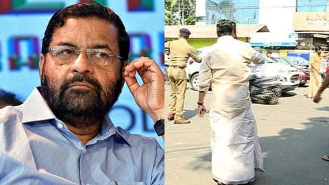 ഗതാഗതക്കുരുക്കില്‍ നട്ടംതിരിഞ്ഞു; സഹികെട്ട് നേരിട്ട് റോഡിലിറങ്ങി ഗതാഗതം നിയന്ത്രിച്ച് മന്ത്രി