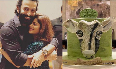 പൃഥ്വിരാജിന്റെ പിറന്നാൾ കേക്കിൽ ആടിന്റെ തല, 'ആടുജീവിതം' തീമിൽ സർപ്രൈസ് ഒരുക്കി സുപ്രിയ