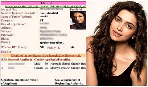 ഓട പണിയാന്‍ ദീപിക പദുക്കോണ്‍; തൊഴിലുറപ്പ് പദ്ധതിയുടെ തിരിച്ചറിയല്‍ കാര്‍ഡില്‍ സിനിമാതാരങ്ങളും, അന്വേഷണം 