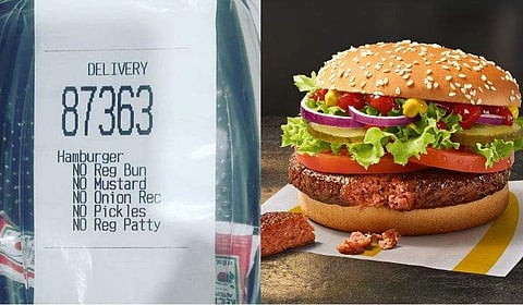 ബണ്ണുമില്ല ഇറച്ചിയുമില്ല, ബര്‍ഗര്‍ ഓര്‍ഡര്‍ ചെയ്തപ്പോള്‍ കിട്ടിയത് കെച്ചപ്പ് മാത്രം; ചിരിപടര്‍ത്തിയ ഒരു ഓര്‍ഡര്‍ കഥ 