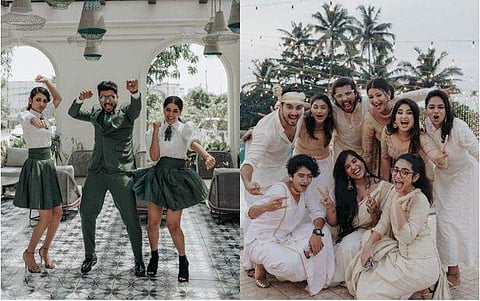 ഒരുപോലെ ഉടുപ്പിട്ട് സാനിയയും പ്രിയ വാര്യറും, നൃത്തതിന് ഒപ്പം ചേർന്ന് അനാർക്കലി; താരസുന്ദരിമാർ ഒന്നിച്ചെത്തിയ കല്ല്യാണമേളം, ചിത്രങ്ങളും വിഡിയോയും വൈ‌റൽ 