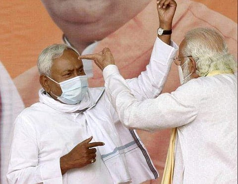 ബിഹാറില്‍ ബിജെപി പോസ്റ്ററുകളില്‍ നിന്ന് നിതീഷിനെ നീക്കി; പകരം മോദി മാത്രം;  രാഷ്ട്രീയ വിവാദം